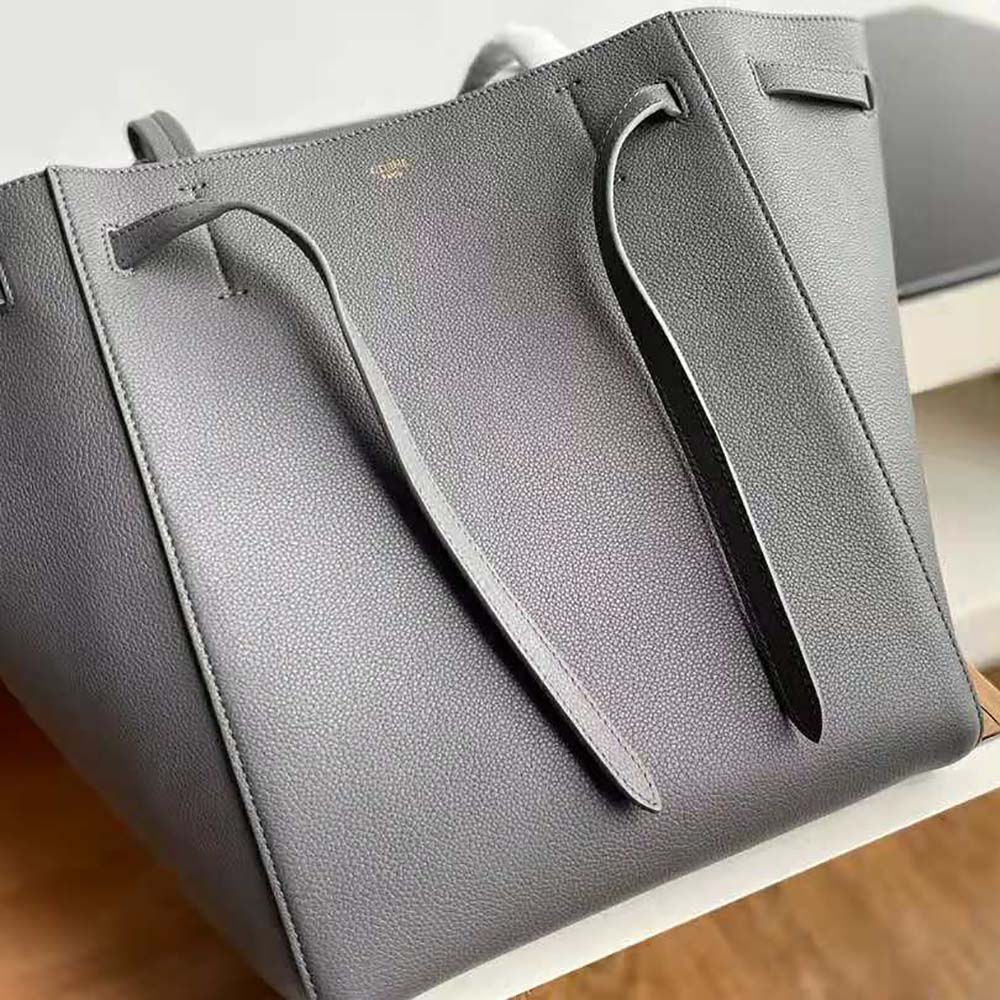 Celine Women Small Cabas Phantom in Soft Grained Calfskin-Silver - image 4