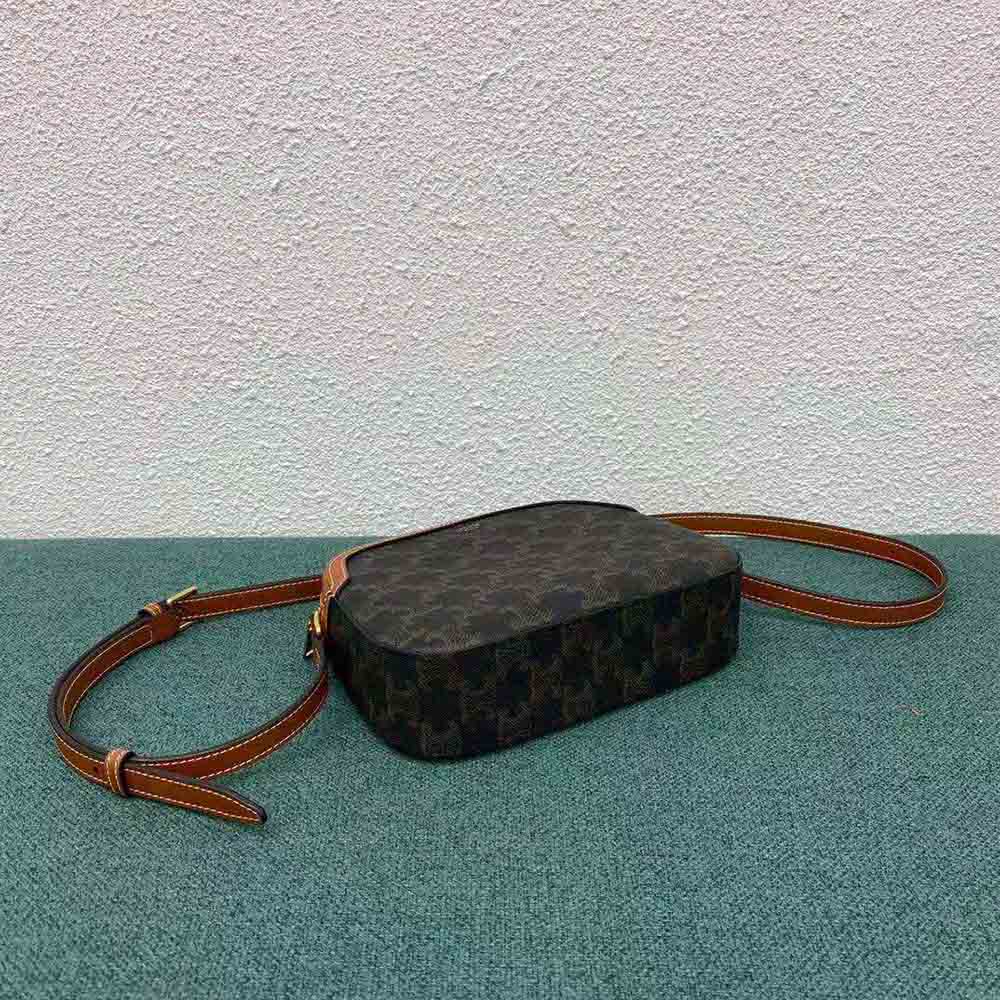 Celine Women Small Camera Bag in Triomphe Canvas - image 4