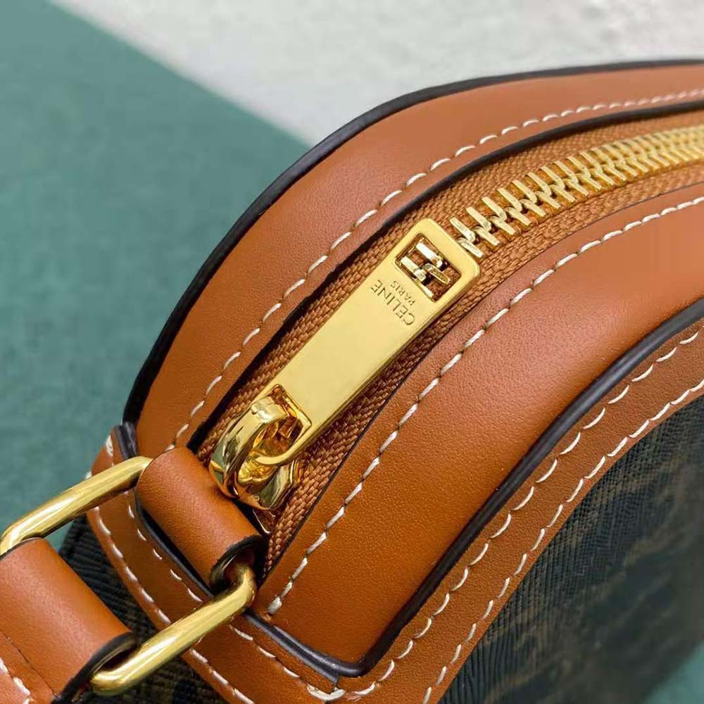 Celine Women Small Camera Bag in Triomphe Canvas - image 7