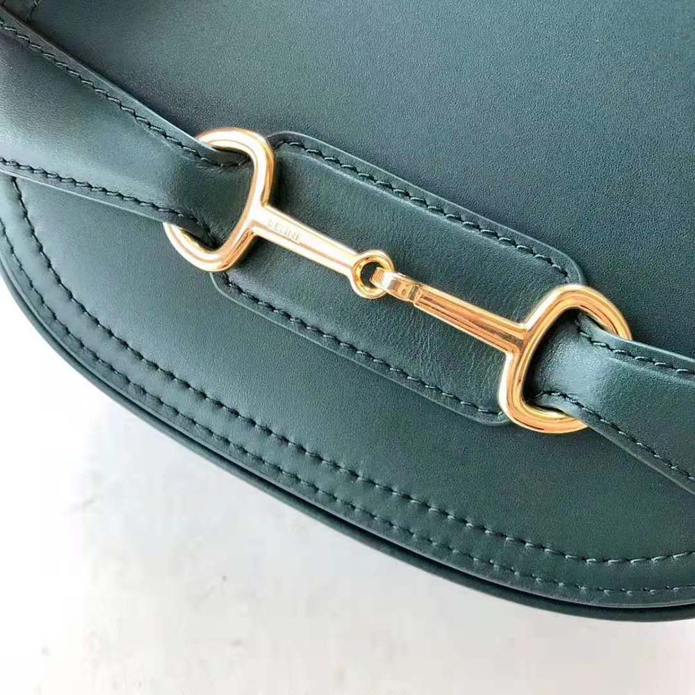 Celine Women Small Crecy Bag in Satinated Calfskin-Green - image 7