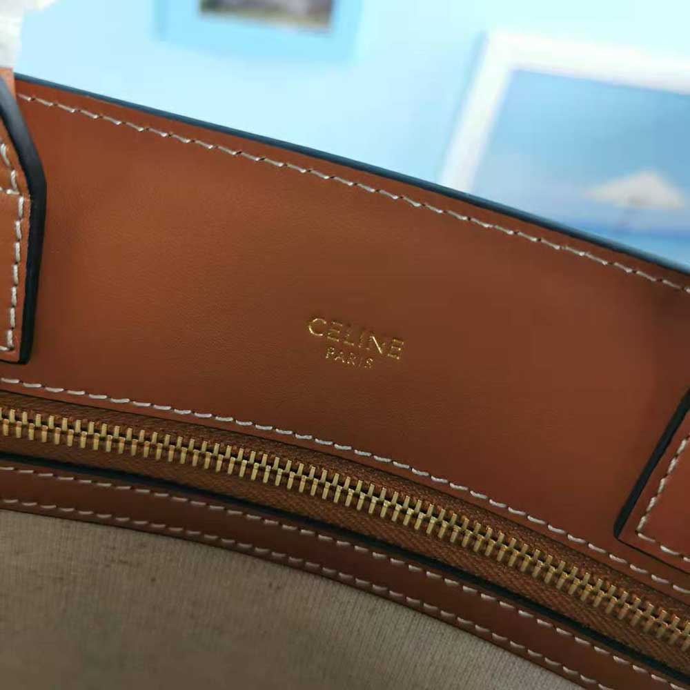 Celine Women Small Vertical Cabas Celine in Floral Jacquard and Calfskin - image 8