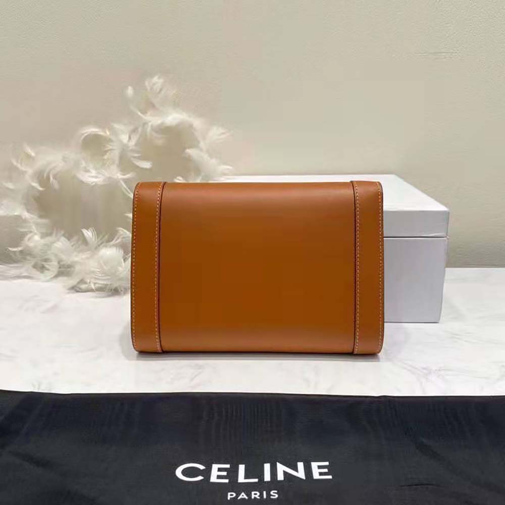 Side profile showing adjustable strap on Celine Women Strap Bag Triomphe