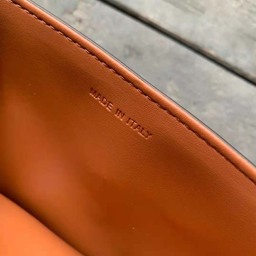 Celine Women Teen Triomphe Bag in Textile with Triomphe Embroidery and Calfskin - image 10