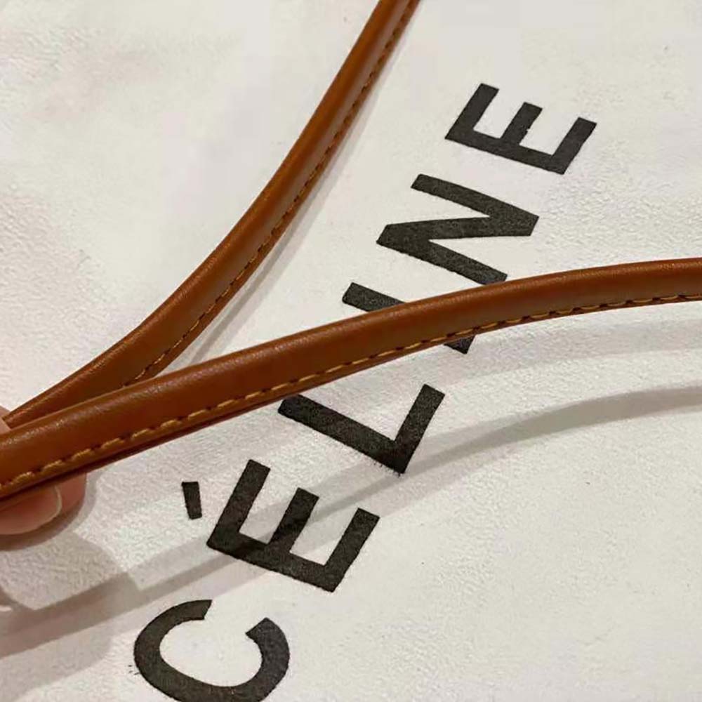 Celine Women Triangle Bag in Triomphe Canvas-Brown - image 8