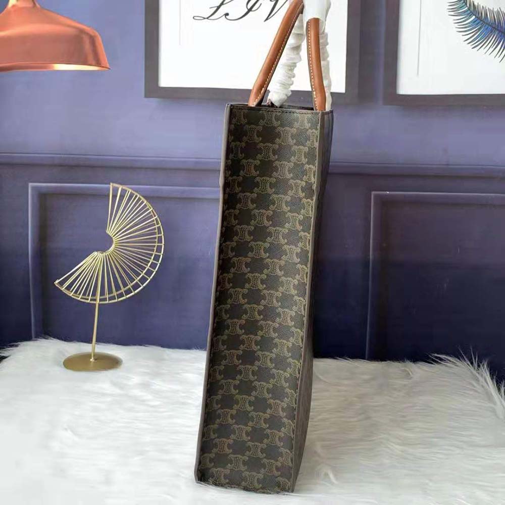 Celine Women Vertical Cabas in Triomphe Canvas - image 4