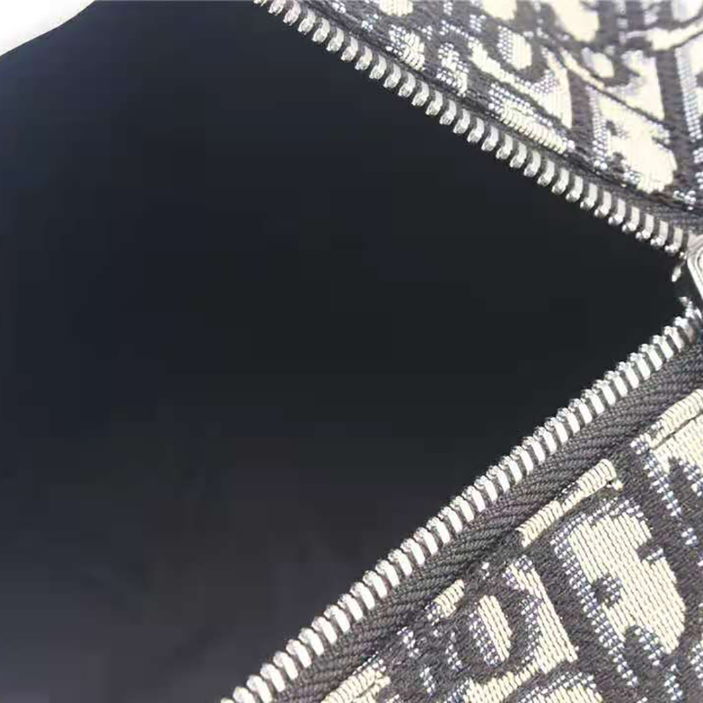 Dior Men Beige and Black Dior Oblique Jacquard Roller Messenger Bag - image 9