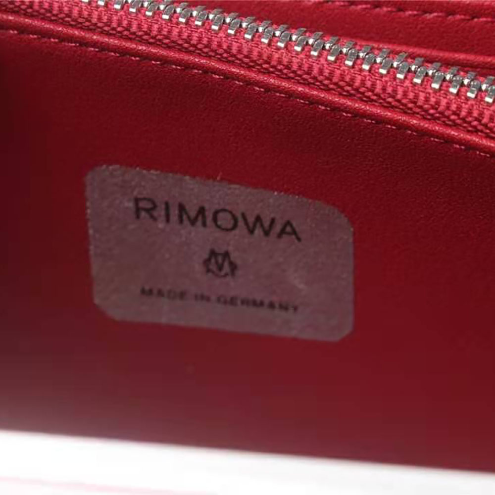 Dior Men Dior and Rimowa Personal Clutch Aluminum and Grained Calfskin-Pink - image 9