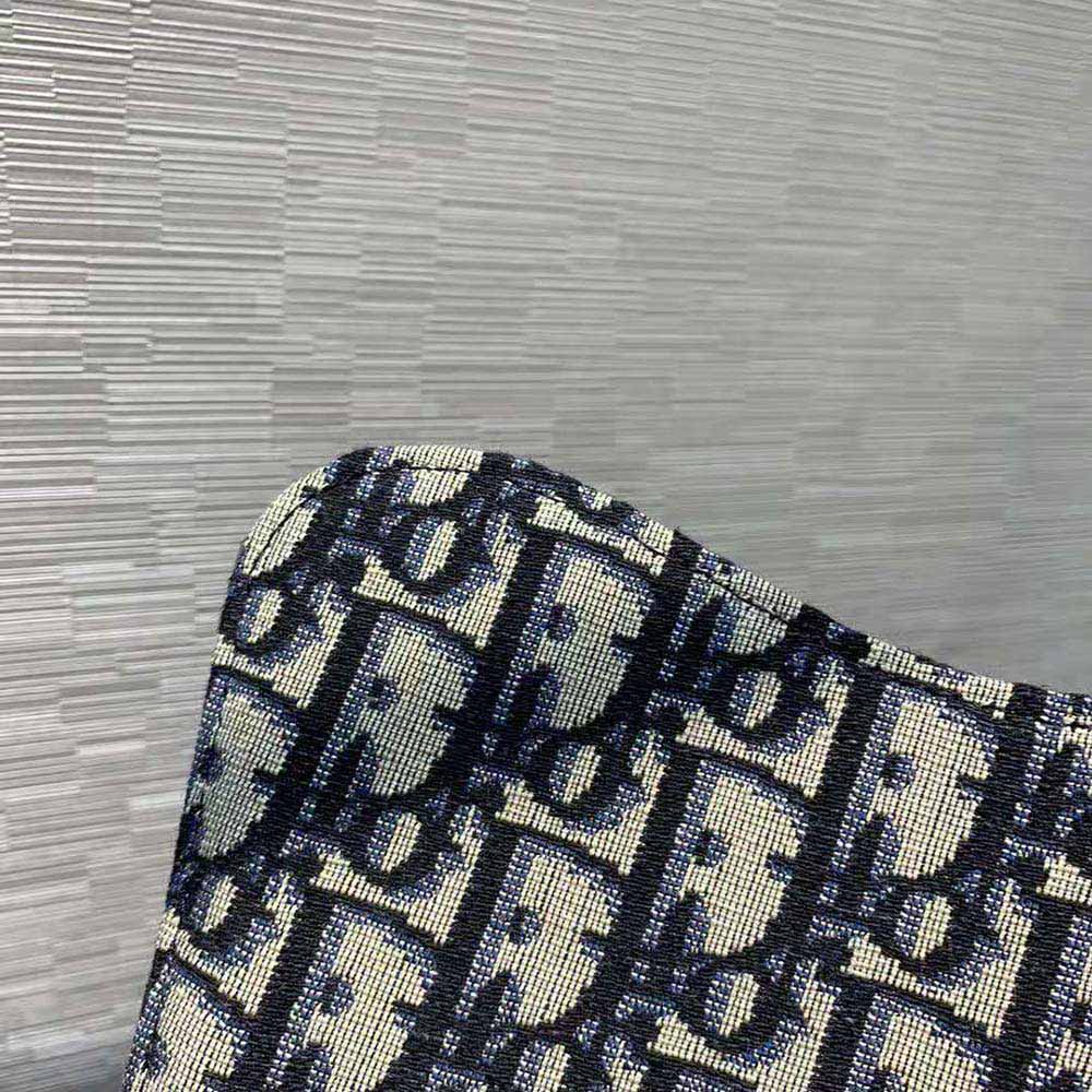Dior Men Mini Saddle Backpack Dior Oblique Jacquard-White - image 10