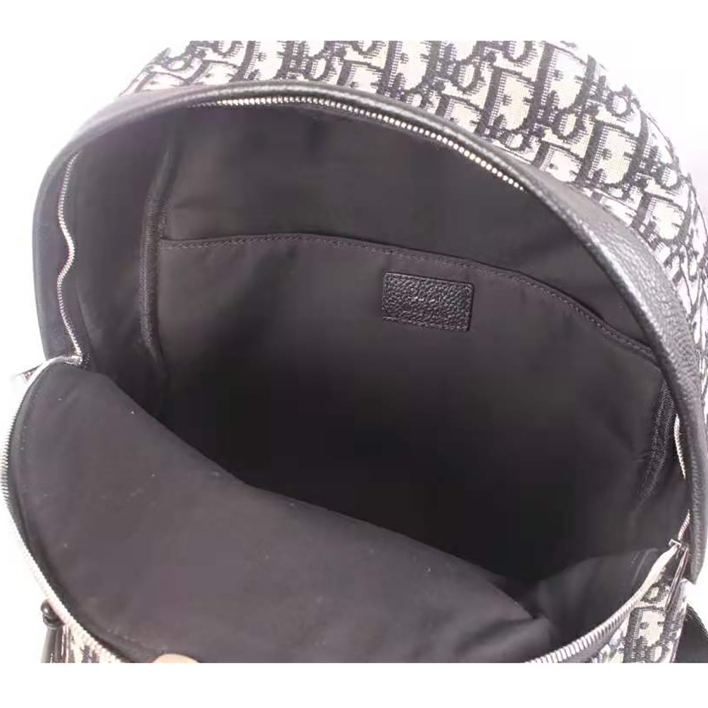 Dior Men Rider Backpack Beige and Black Dior Oblique Jacquard - image 10