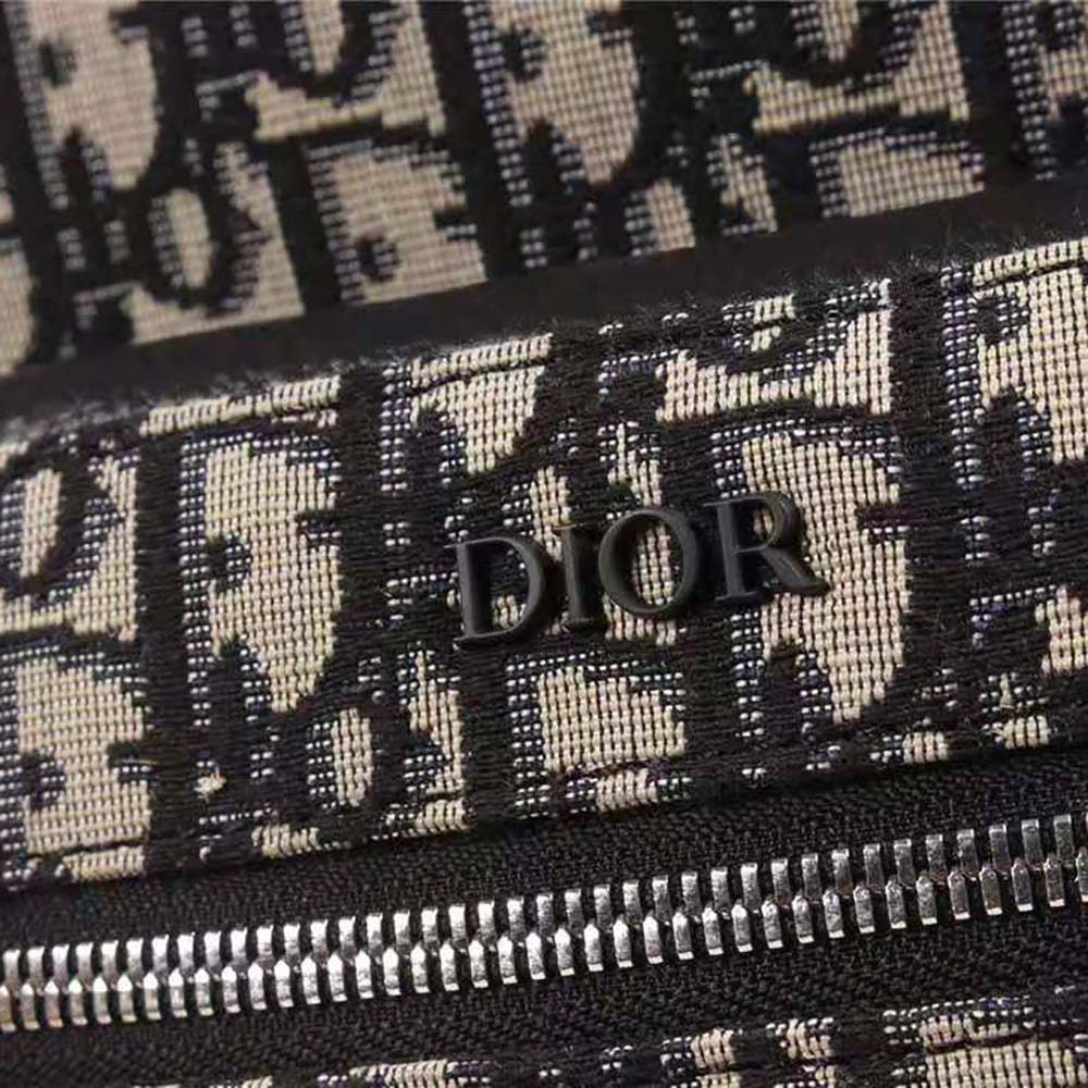 Dior Men Rider Backpack Beige and Black Dior Oblique Jacquard - image 7