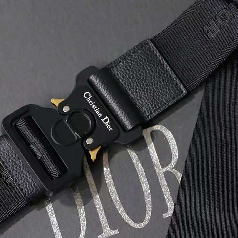 Dior Men Saddle Bag Beige and Black Dior Oblique Jacquard - image 9