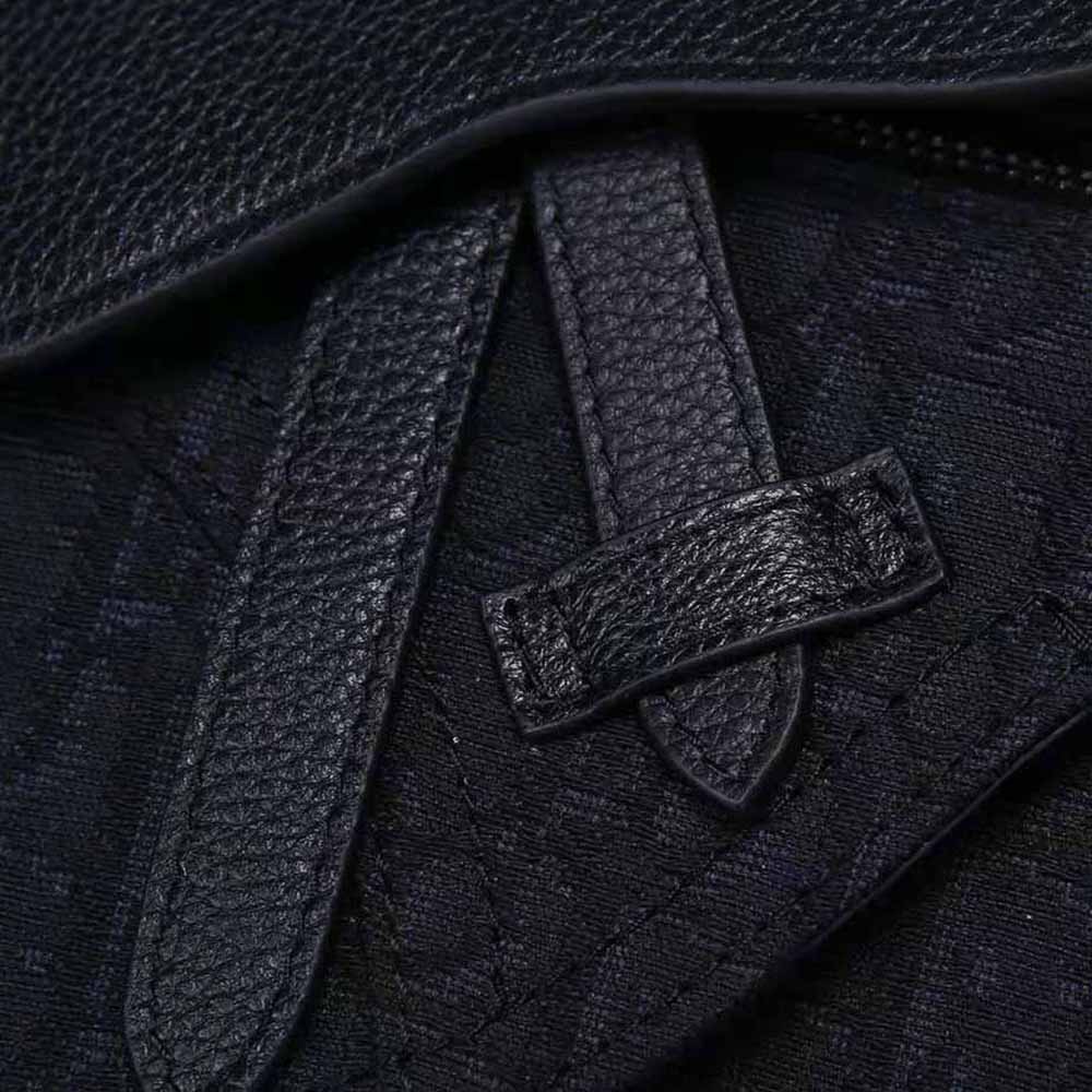 Dior Men Saddle Pouch Dior Oblique Jacquard-Black - image 8