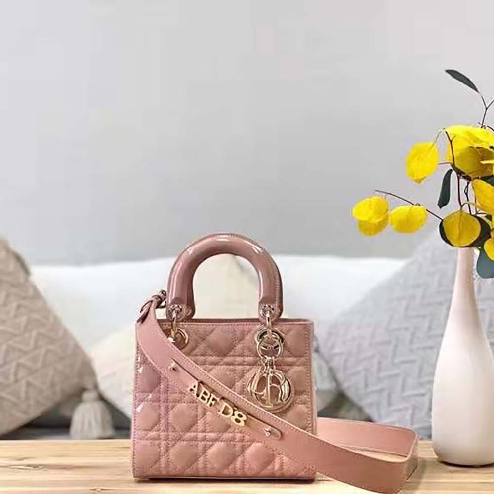 Dior Small Lady Dior Bag Patent Calfskin - image 5