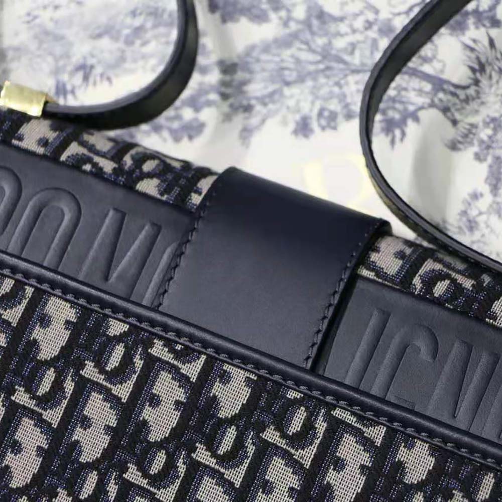 Dior Women 30 Montaigne Bag Blue Dior Oblique Jacquard - image 6