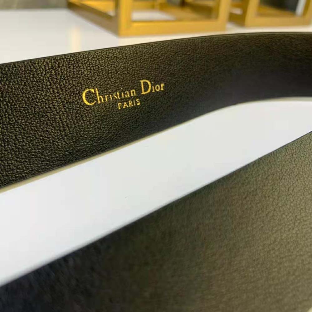 Dior Women 30 Montaigne Belt Black Smooth Calfskin, 30 MM - image 10