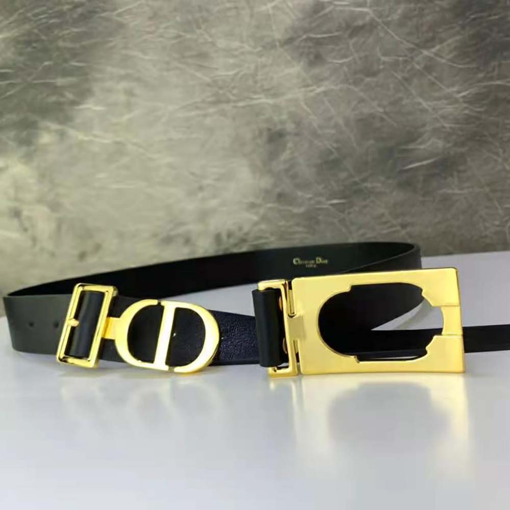 Dior Women 30 Montaigne Belt Black Smooth Calfskin, 30 MM - image 5