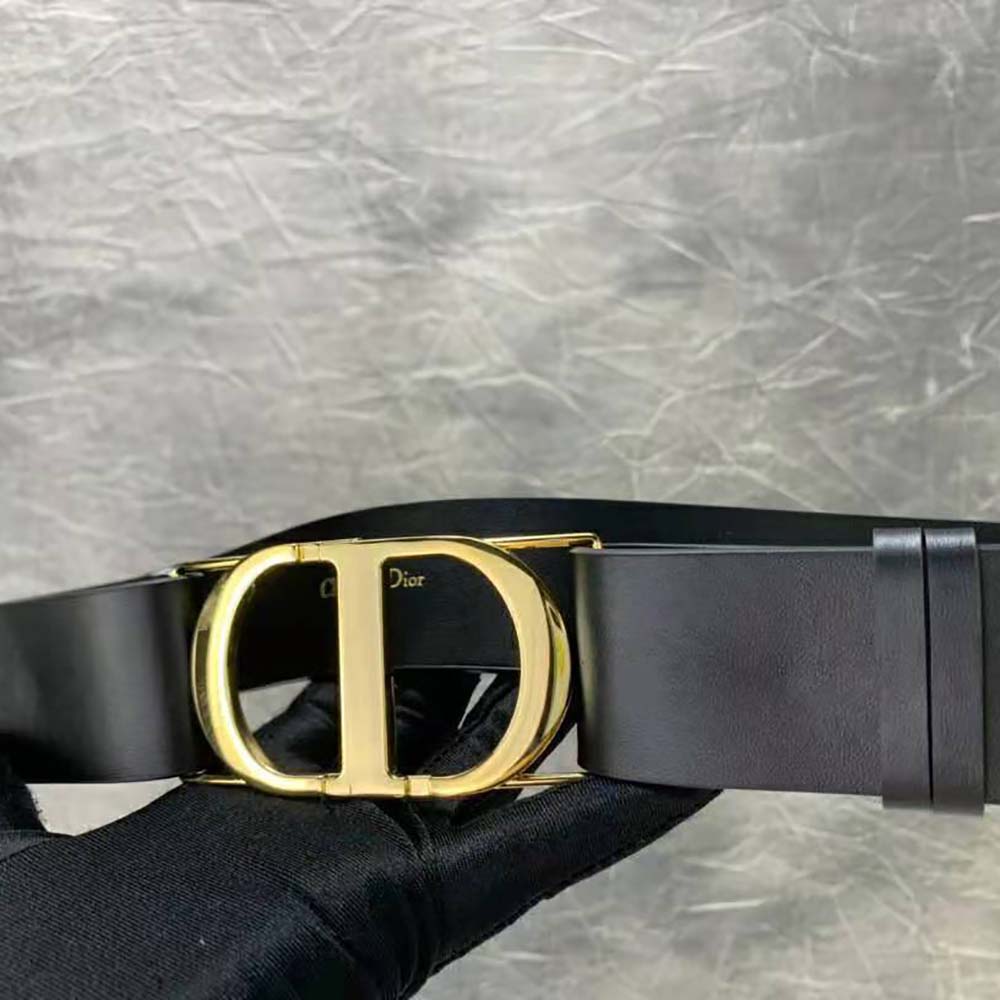 Dior Women 30 Montaigne Belt Black Smooth Calfskin, 40 MM - image 4