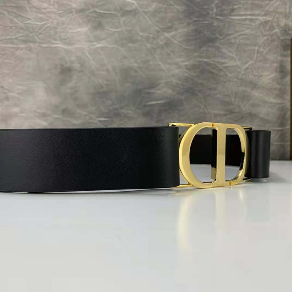Dior Women 30 Montaigne Belt Black Smooth Calfskin, 40 MM - image 7