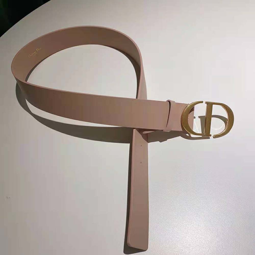 Dior Women 30 Montaigne Belt Pale Pink Leather - image 5