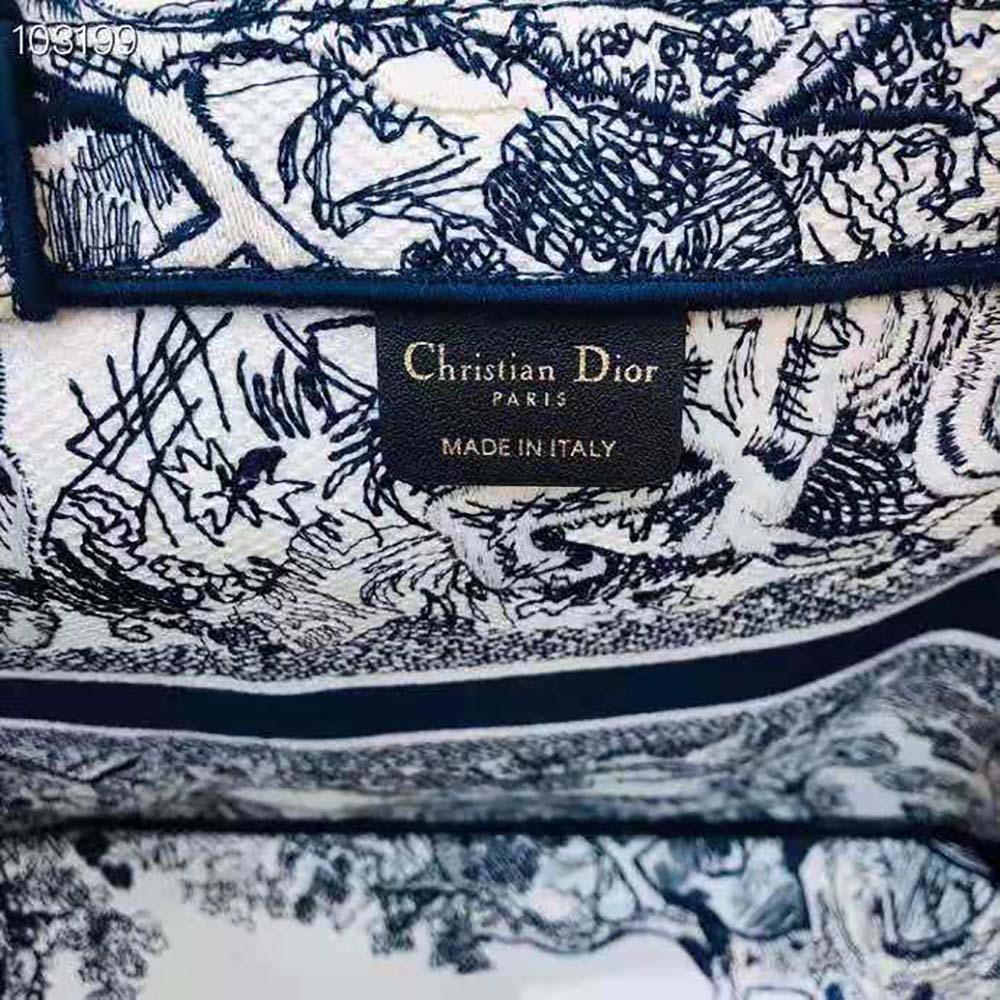 Dior Women Catherine Tote Blue Toile de Jouy Embroidery - image 8