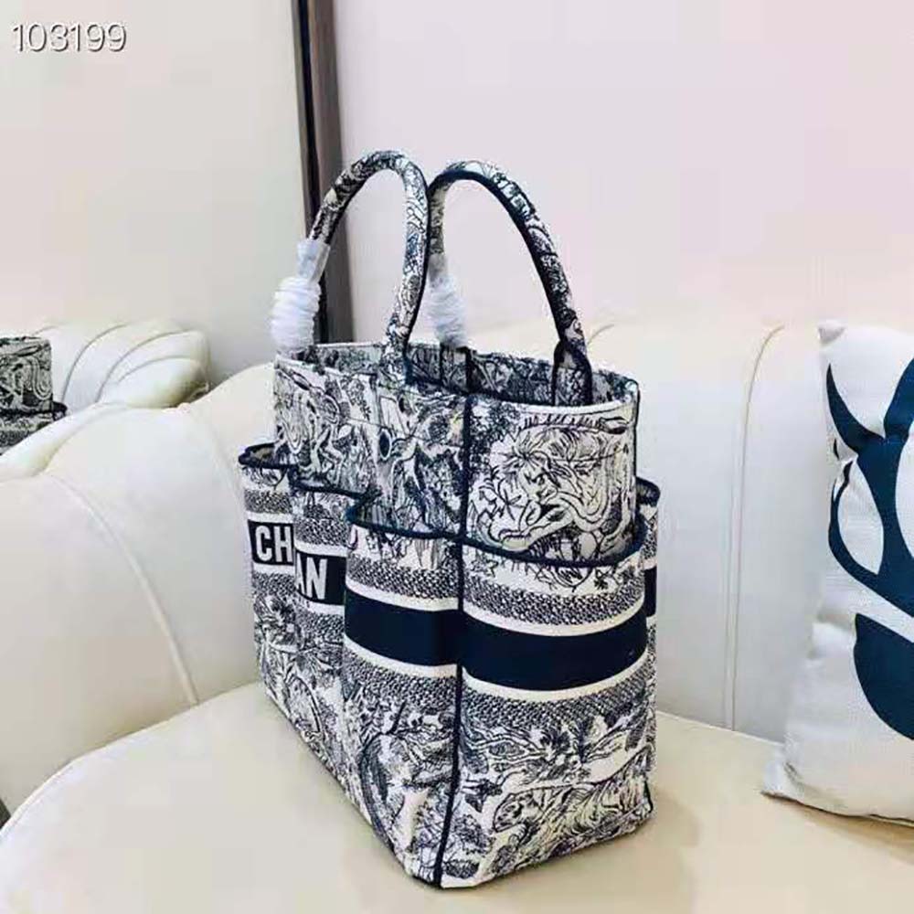 Dior Women Catherine Tote Blue Toile de Jouy Embroidery - image 5