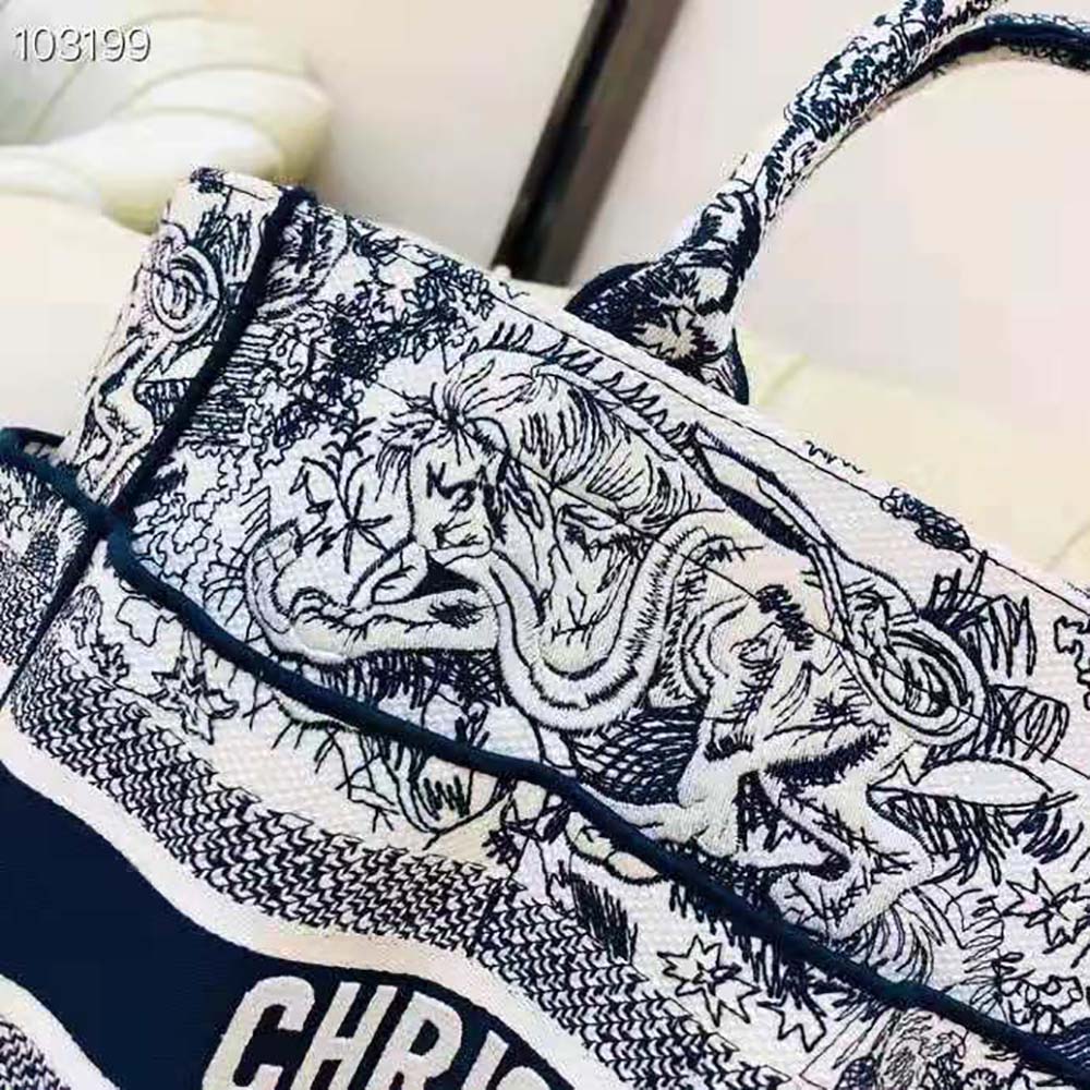 Dior Women Catherine Tote Blue Toile de Jouy Embroidery - image 7