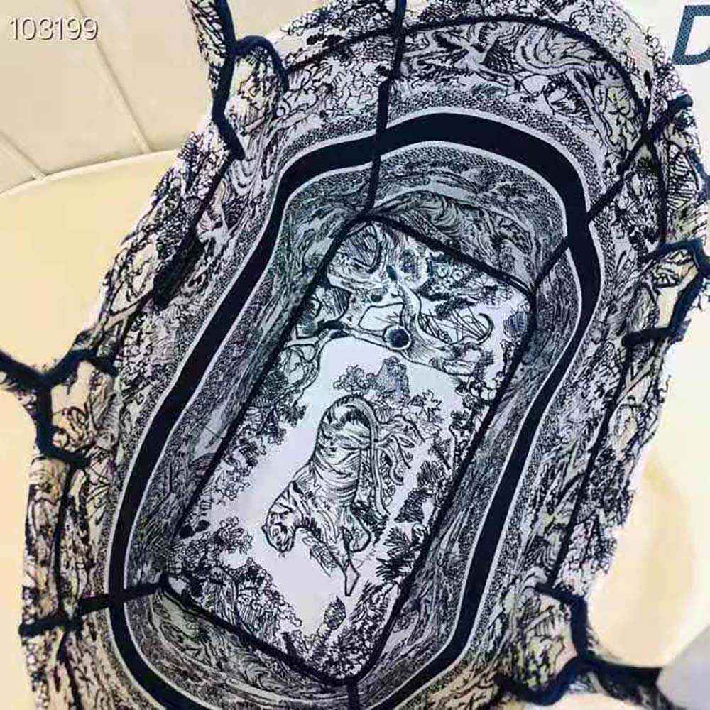 Dior Women Catherine Tote Blue Toile de Jouy Embroidery - image 9