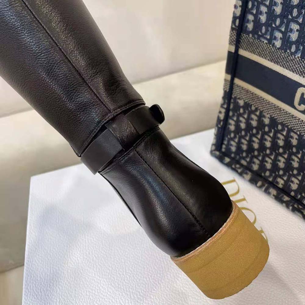 Dior Women D-Furious Boot Black Calfskin and Shearling - image 8