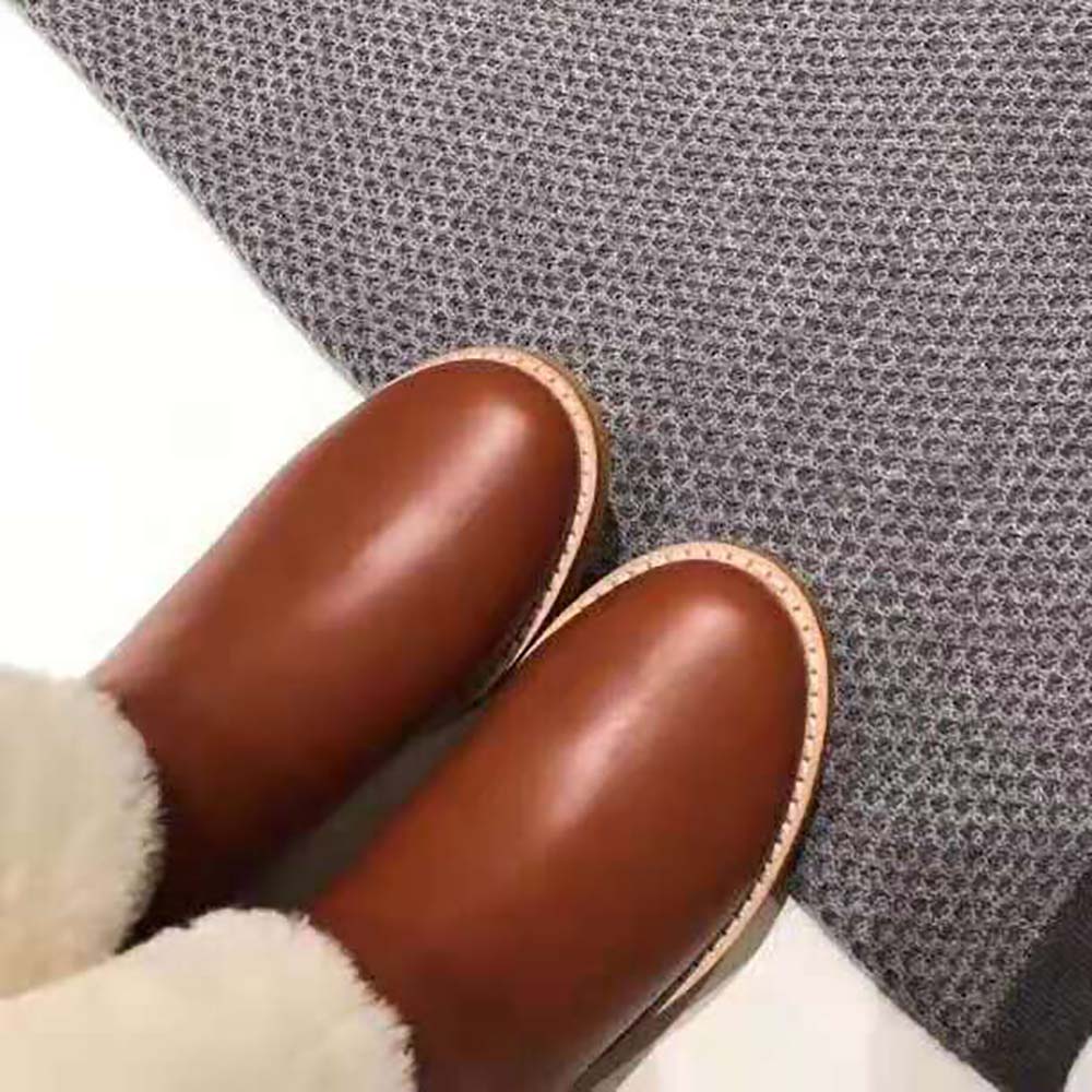 Dior Women D-Furious Boot Dark Tan Calfskin and Shearling - image 5