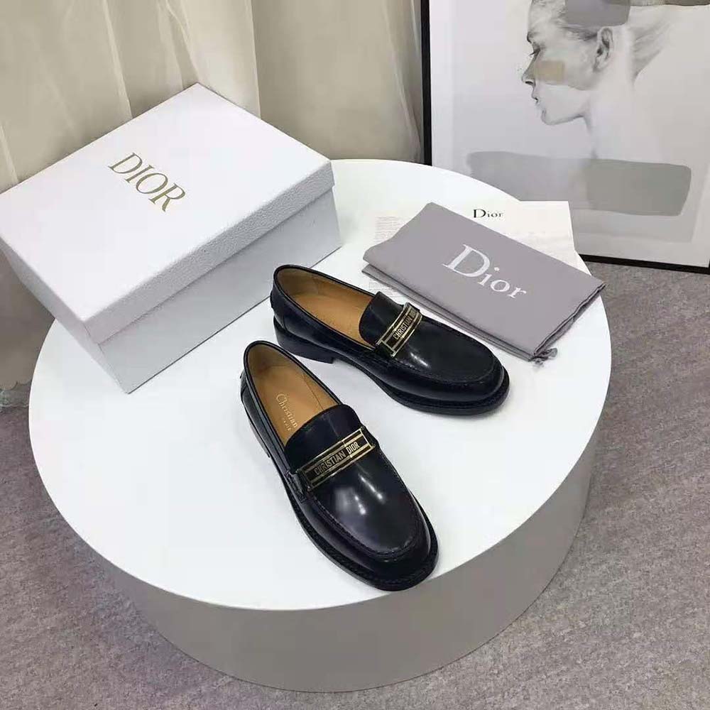 Top view highlighting slip-on design of Dior Women Dior Code Loafer