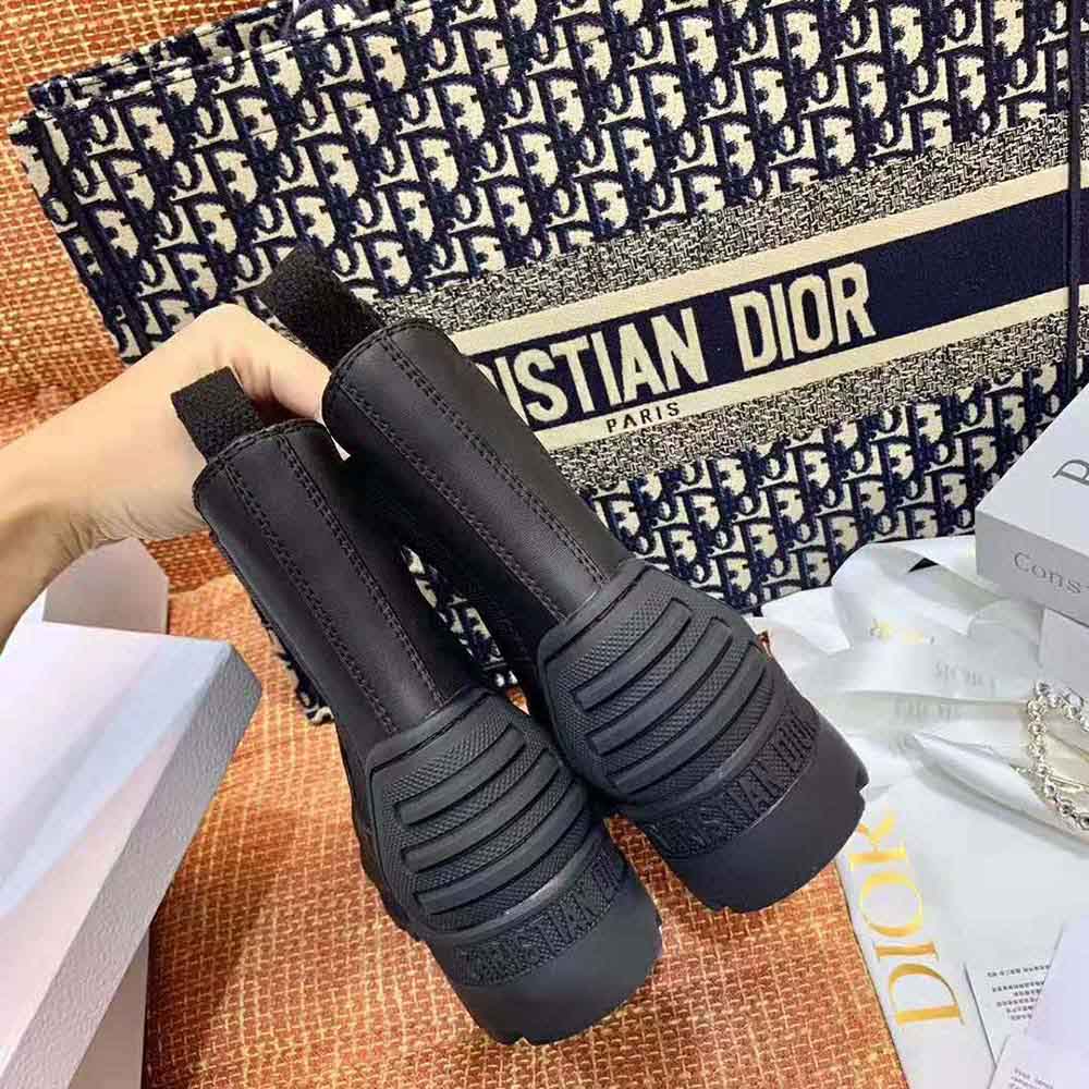 Dior Women Dioriron Ankle Boot Black Rubber and Calfskin - image 6