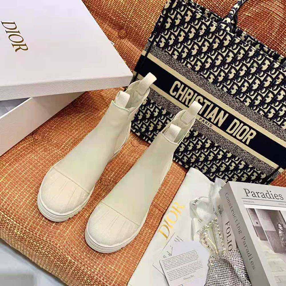 Close-up of Dioriron metal hardware on Dior Women Dioriron Ankle Boot