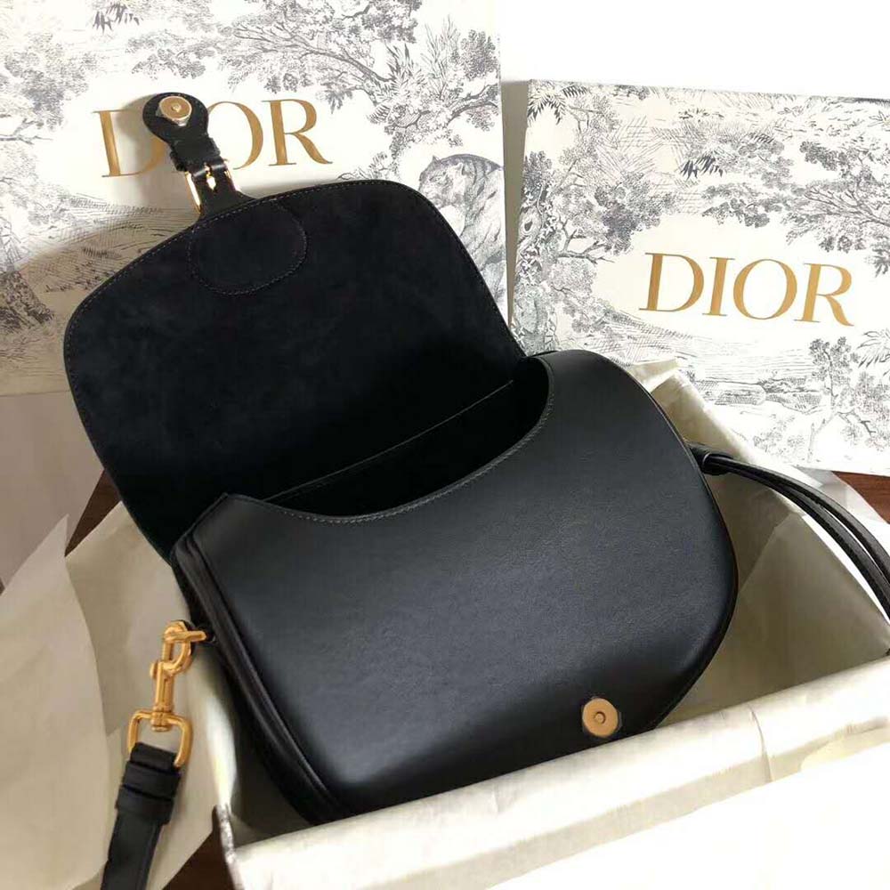 Dior Women Medium Dior Bobby Bag Denim Box Calfskin-Black - image 5