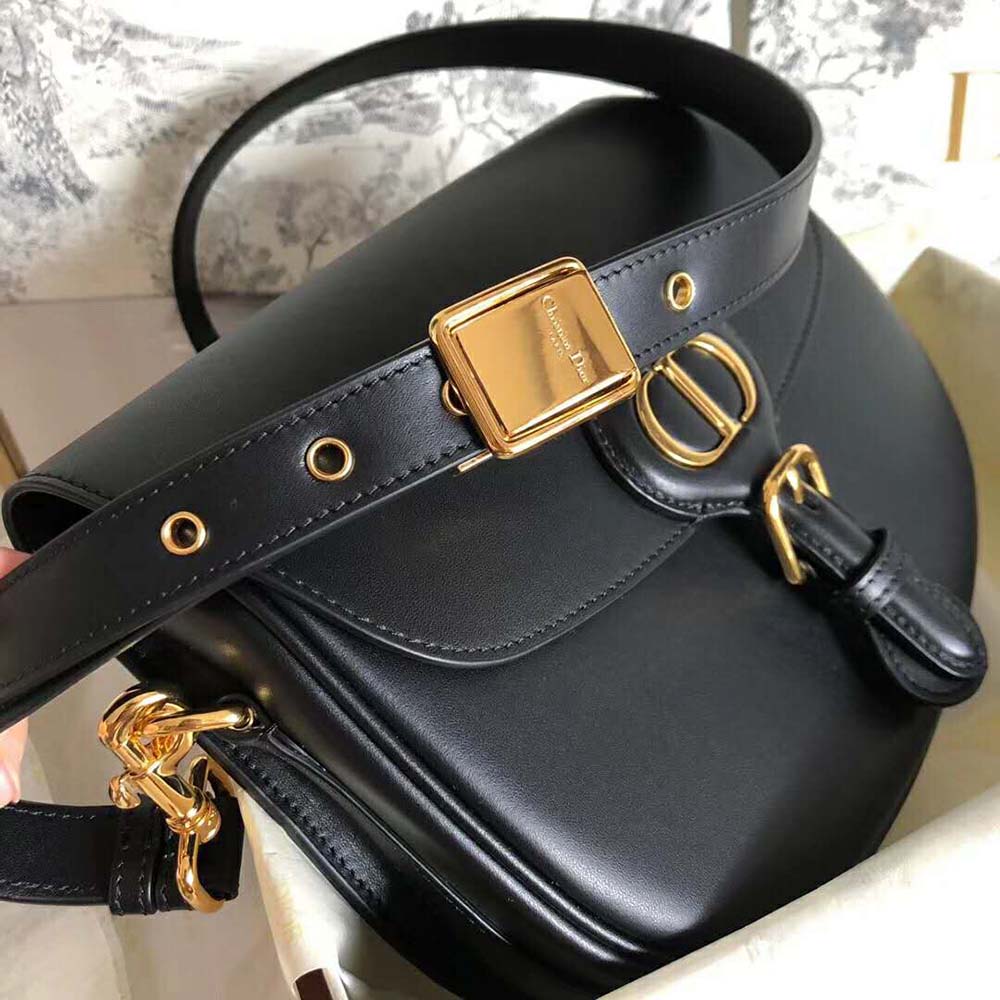 Dior Women Medium Dior Bobby Bag Denim Box Calfskin-Black - image 6