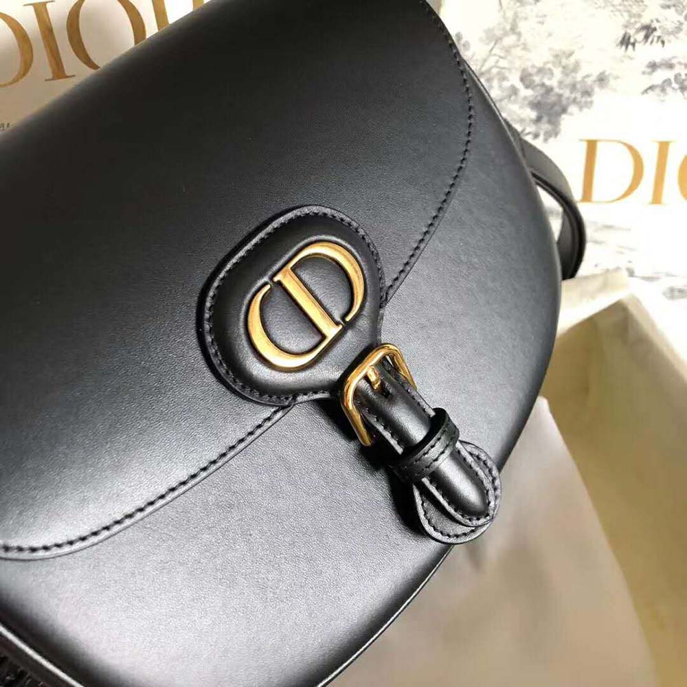 Dior Women Medium Dior Bobby Bag Denim Box Calfskin-Black - image 9