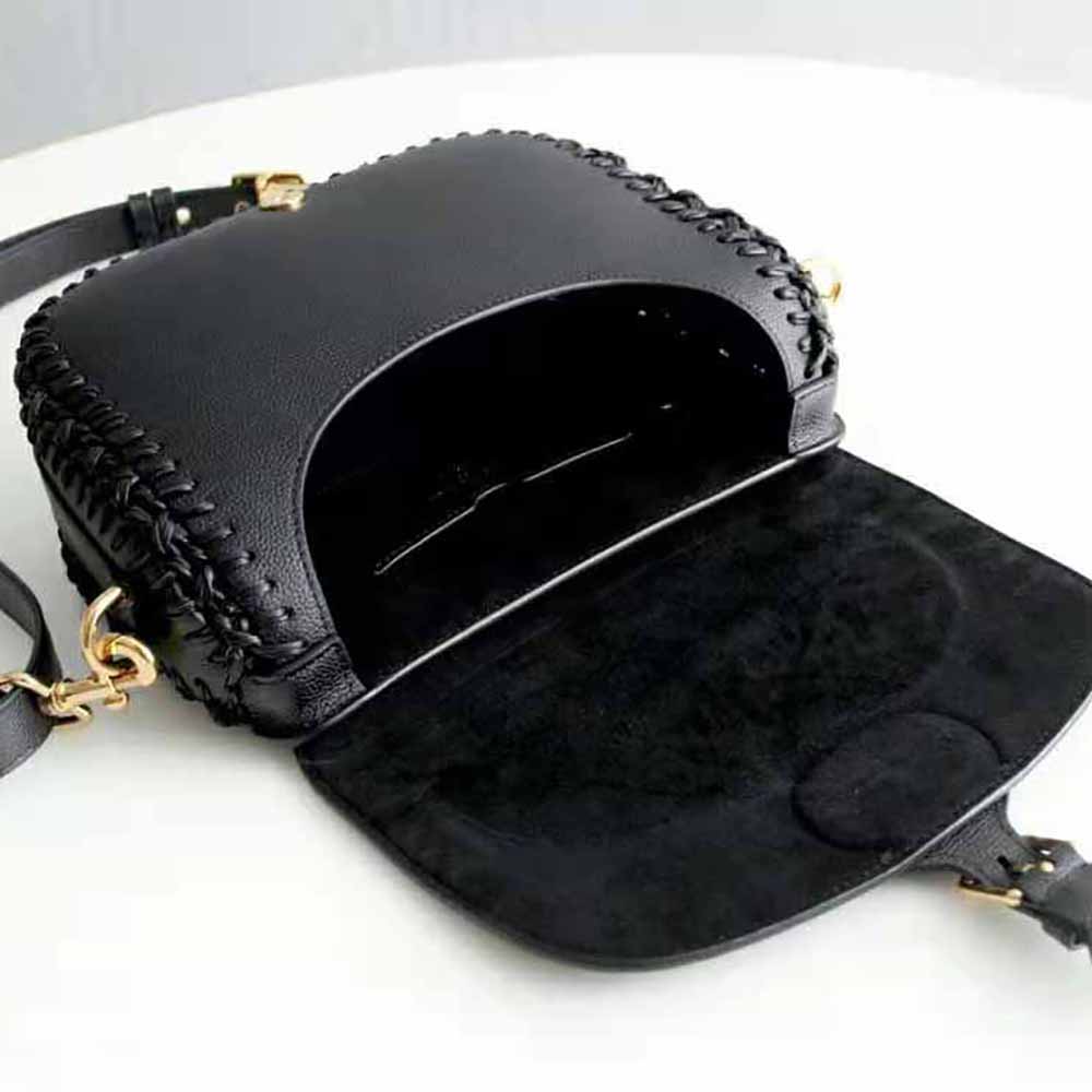 Dior Women Medium Dior Bobby Bag Grained Calfskin with Whipstitched Seams-Black - image 5