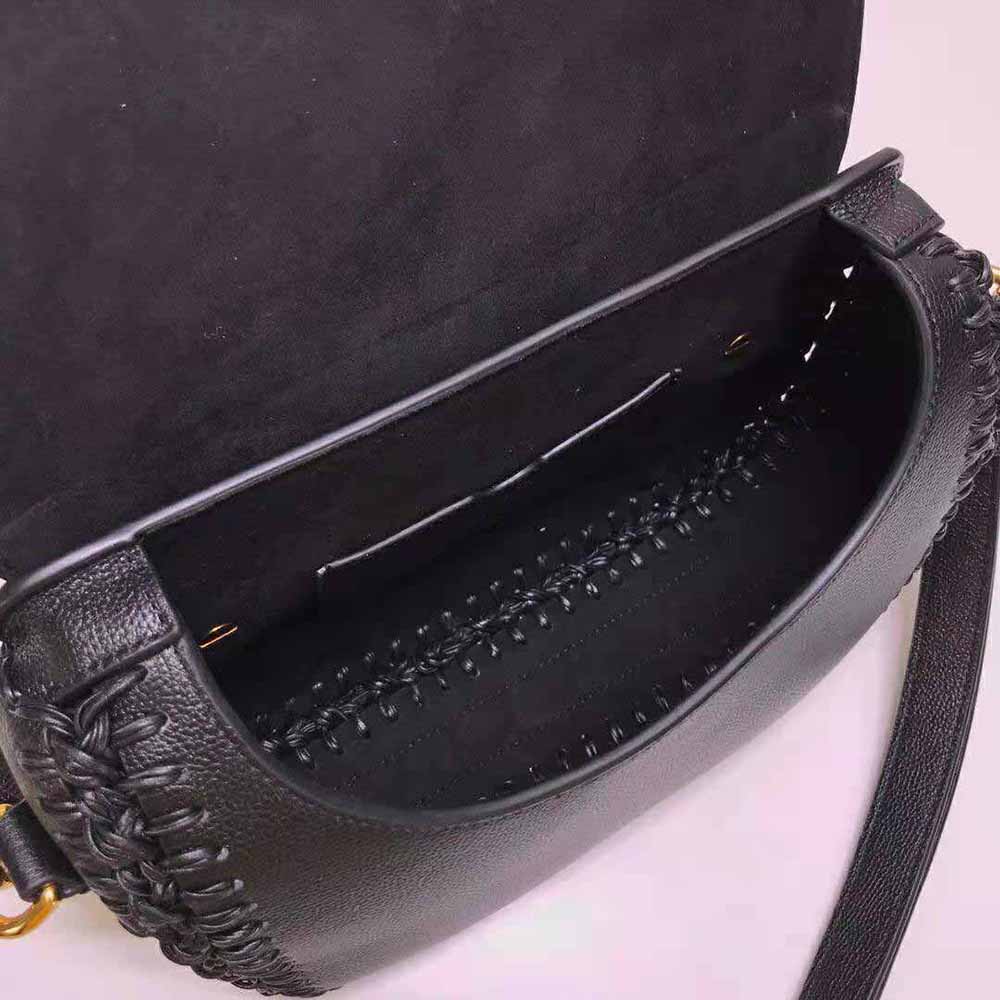 Dior Women Medium Dior Bobby Bag Grained Calfskin with Whipstitched Seams-Black - image 6