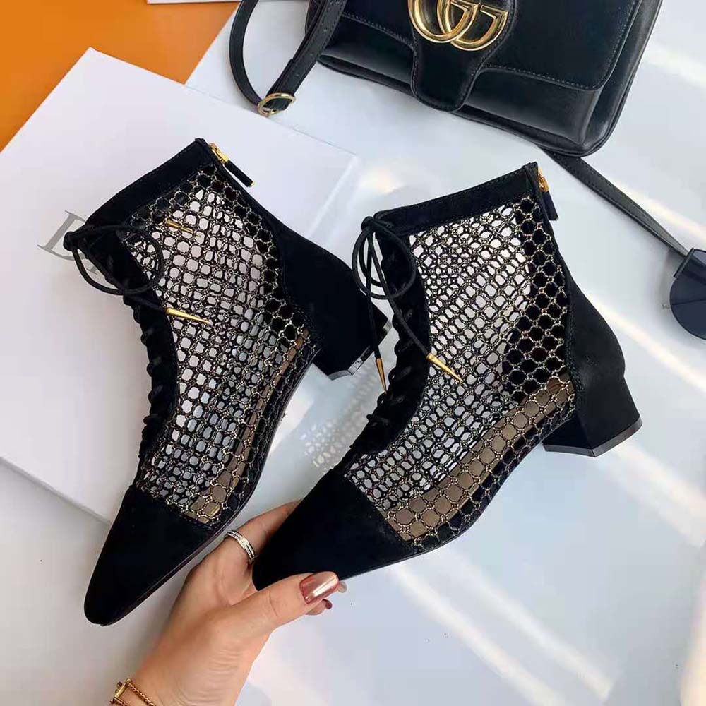 Dior Women Naughtily-D Ankle Boot in 3cm Heel-Black - image 5