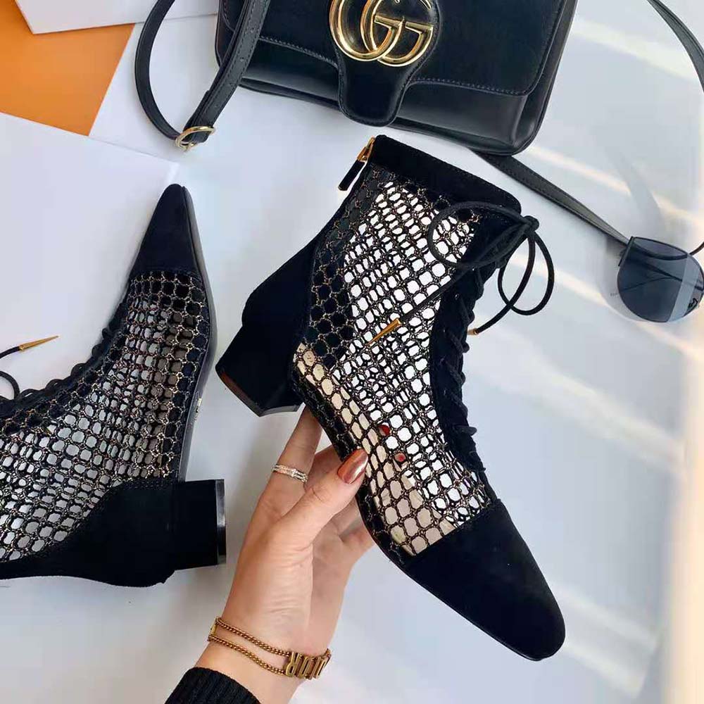 Dior Women Naughtily-D Ankle Boot in 3cm Heel-Black - image 6
