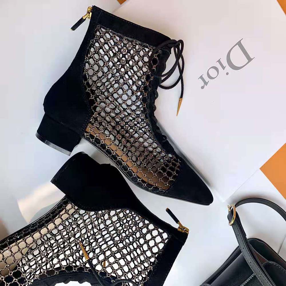 Dior Women Naughtily-D Ankle Boot in 3cm Heel-Black - image 8