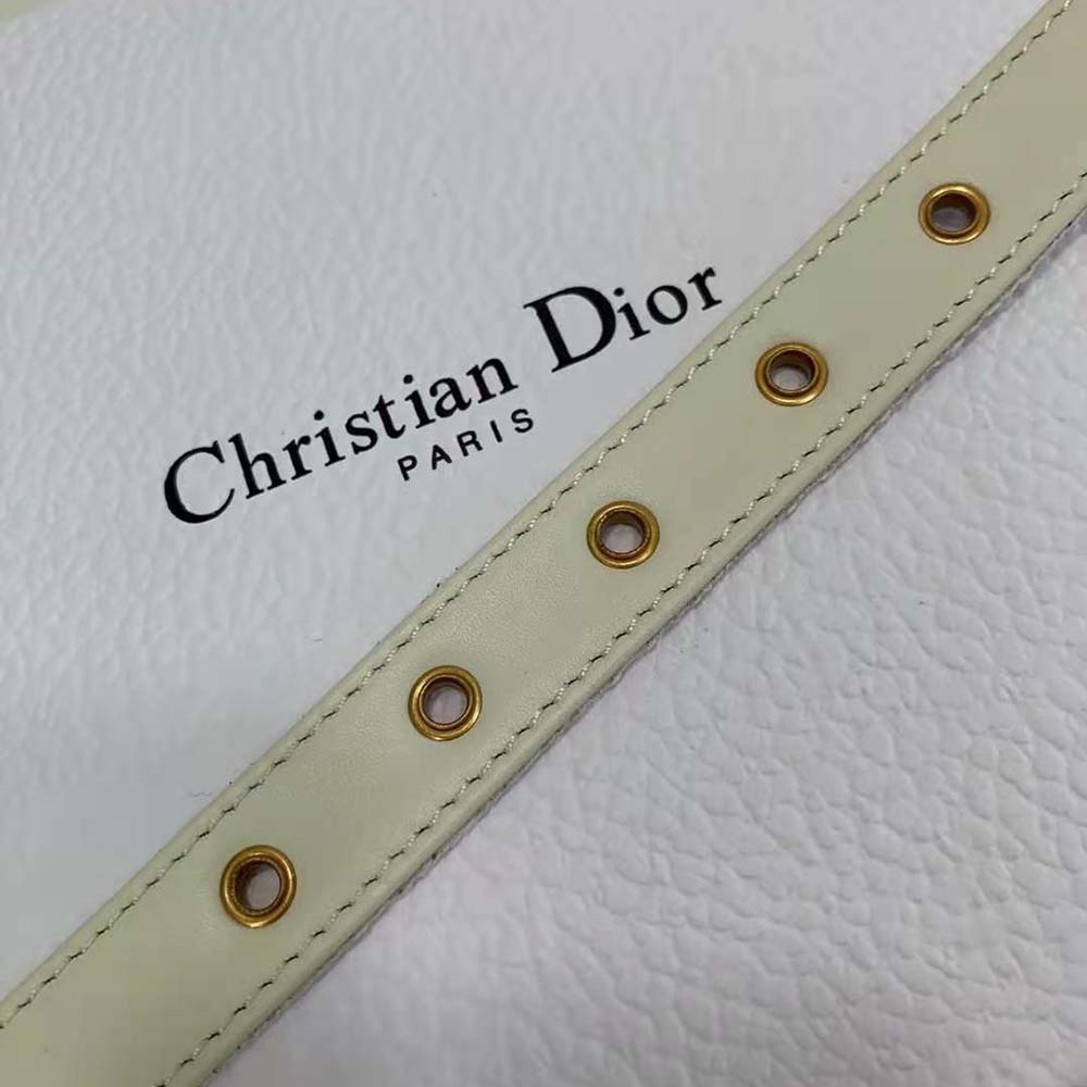 Dior Women Saddle Belt White Dior Oblique Jacquard - image 10