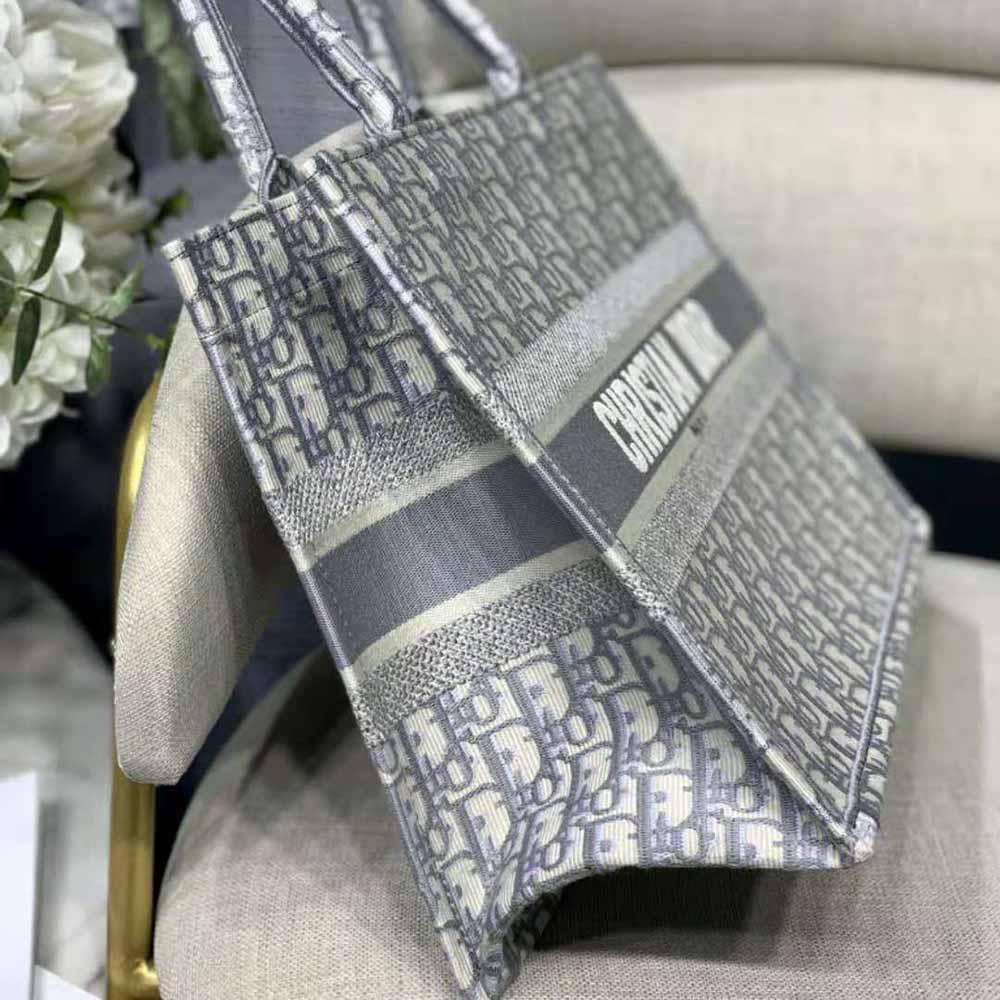Dior Women Small Dior Bbook Tote-Silver - image 4