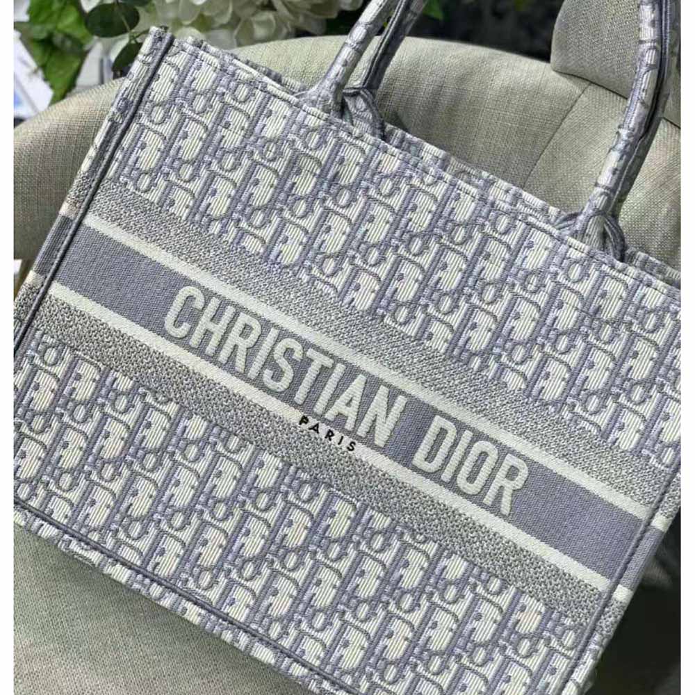 Dior Women Small Dior Bbook Tote-Silver - image 5