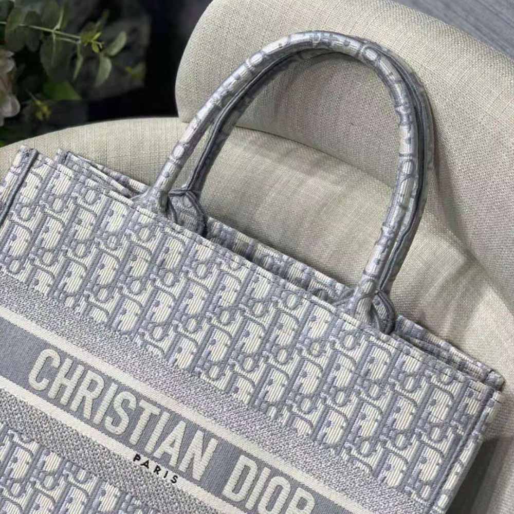 Dior Women Small Dior Bbook Tote-Silver - image 8