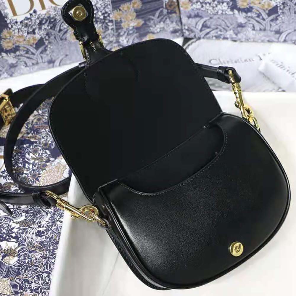 Dior Women Small Dior Bobby Bag Black Box Calfskin - image 7