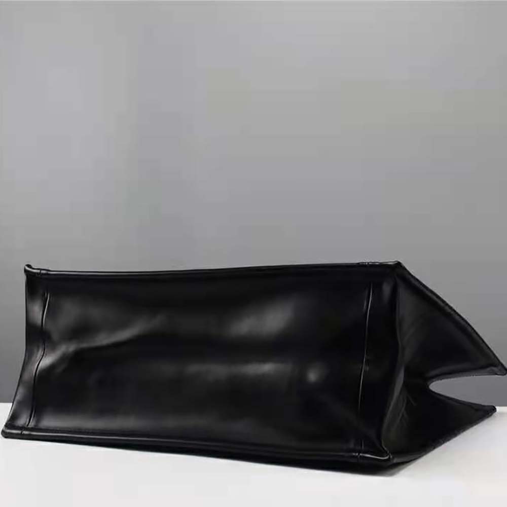 Dior Women Small Dior Book Tote Black Calfskin - image 6