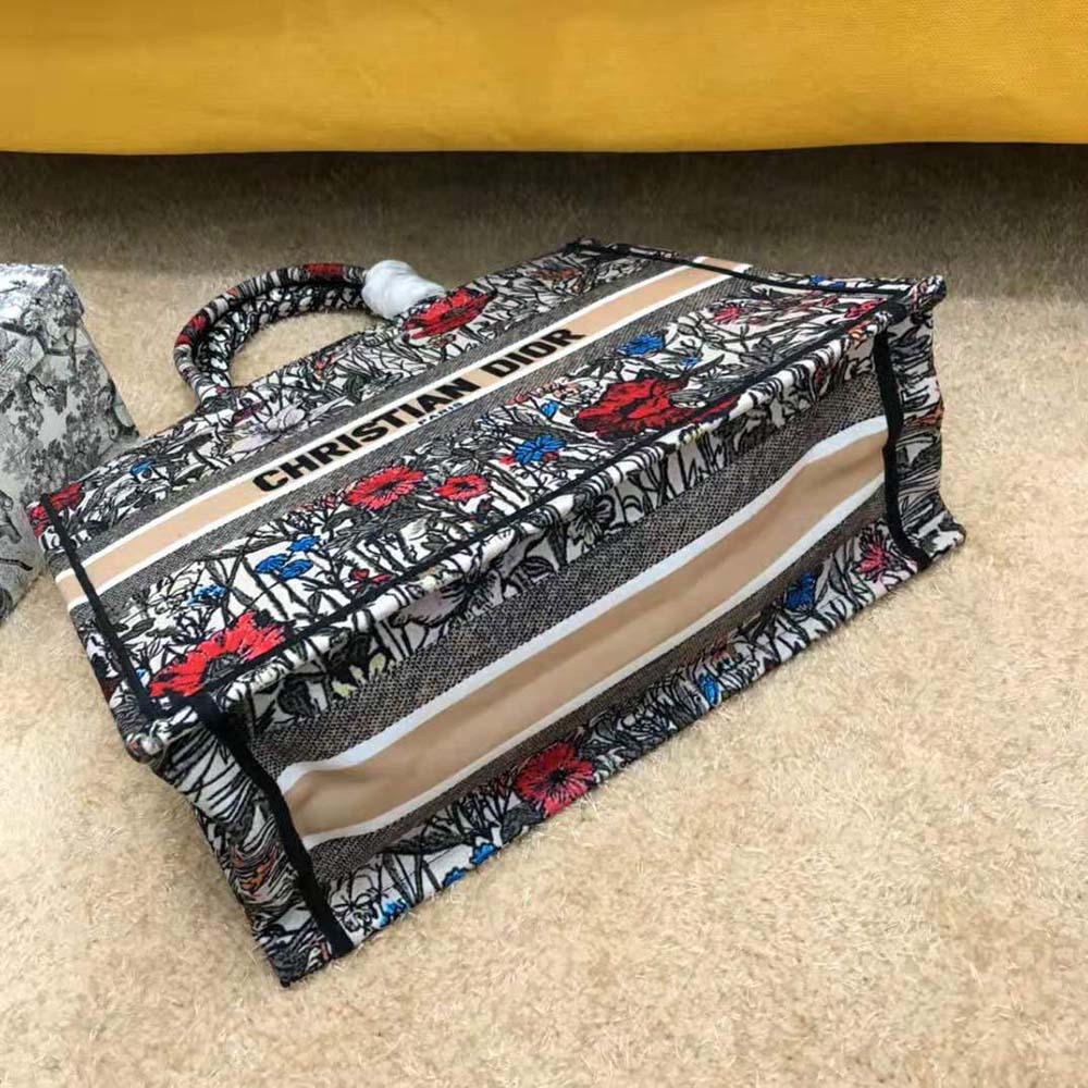 Dior Women Small Dior Book Tote Multicolor Mille Fleurs Embroidery - image 5