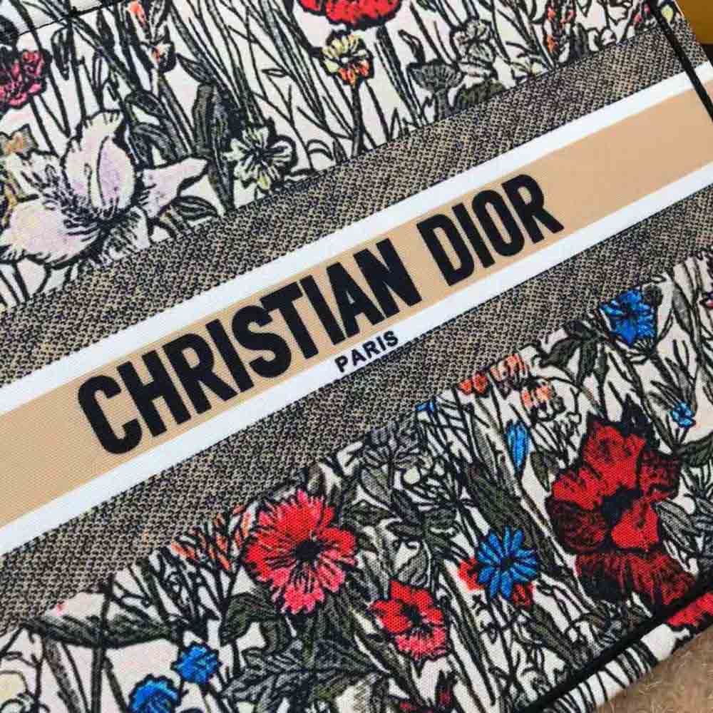Dior Women Small Dior Book Tote Multicolor Mille Fleurs Embroidery - image 7