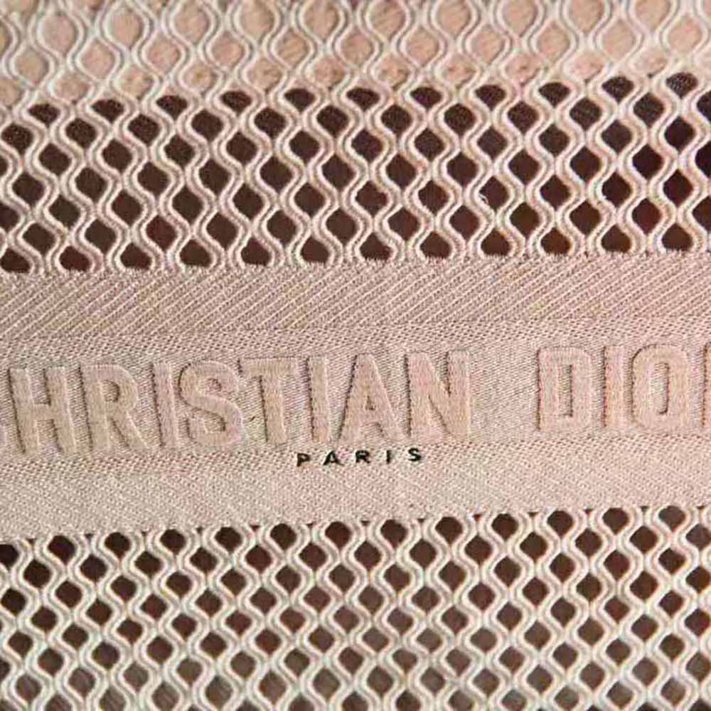 Dior Women Small Dior Book Tote Pink Mesh Embroidery - image 9