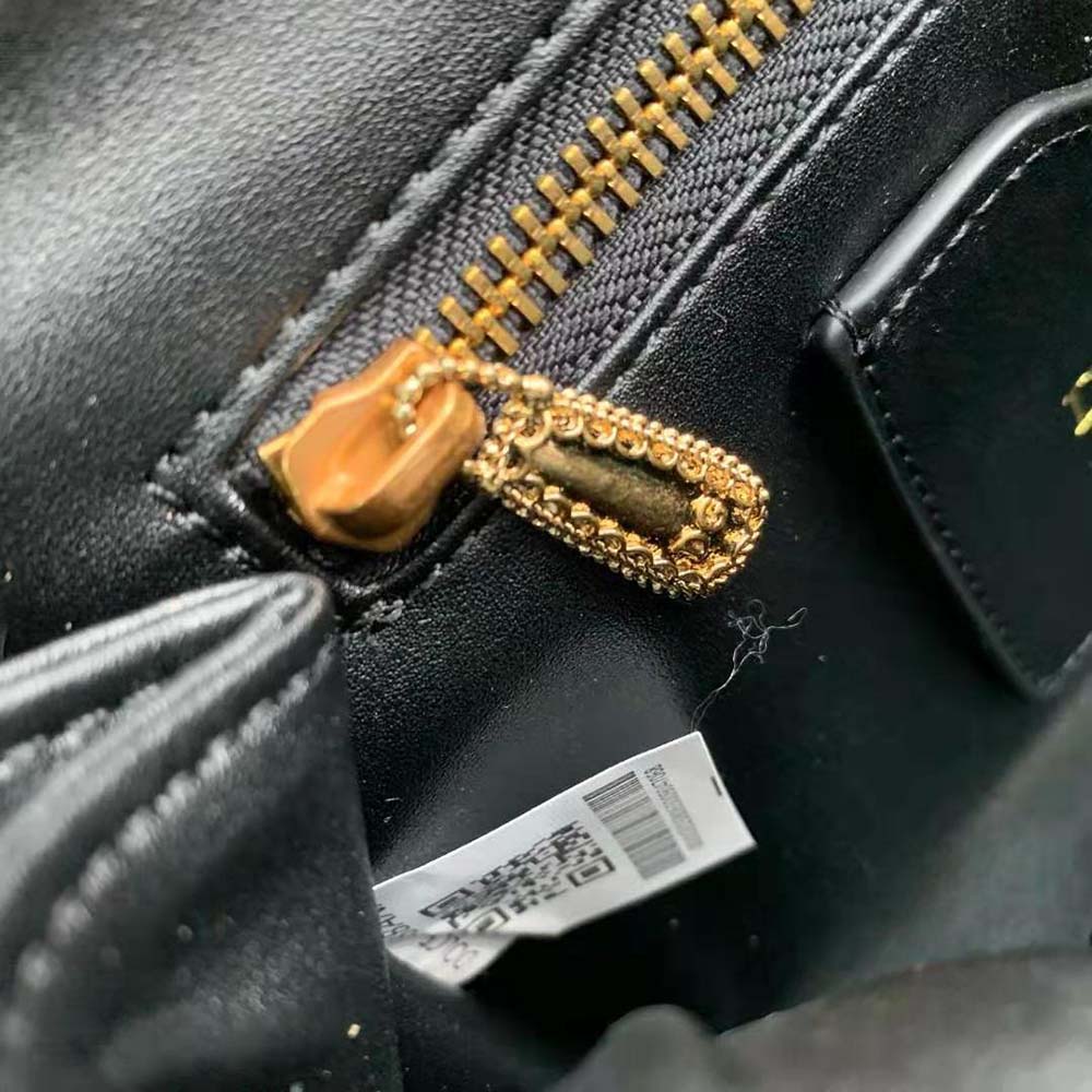 Dolce Gabbana D&G Women Large Devotion Shoulder Bag in Quilted Nappa Leather-Black - image 10